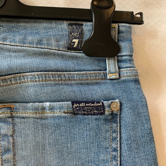 7 for all Mankind Skinny Jeans, Size 24, Medium Blue - Picture 11 of 12